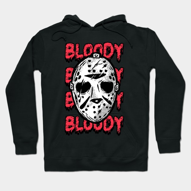 Bloody Design Hoodie by ArtPace